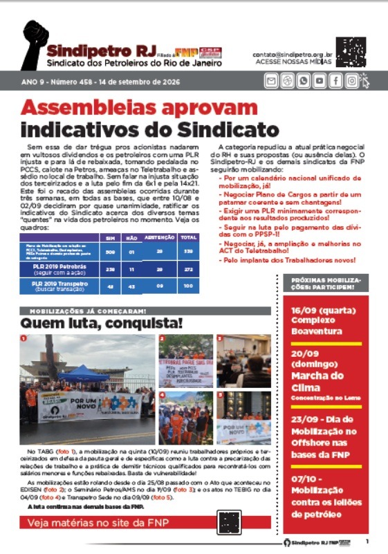 Boletim 458 – Setembro de 2026